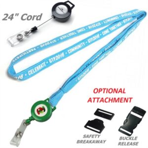 Tube Lanyard with Retractable Reel Combo Lanyards