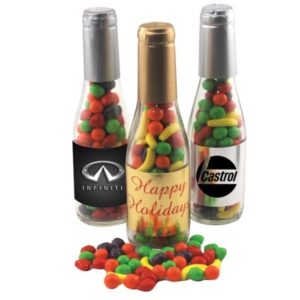 8" Champagne Bottle with Runts Candy
