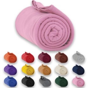 Roll up Fleece Blanket 50" X 60" w/ Matching Whipstitch