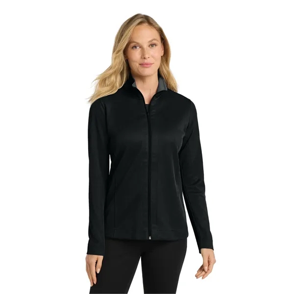 Port Authority Women's Vertical Texture Full-Zip Jacket.