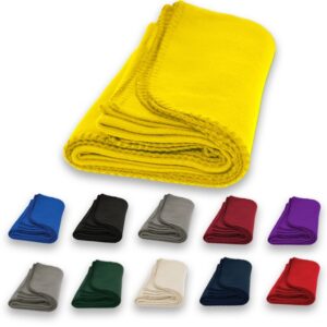 Economy Fleece Blanket w/ Merrow edging 50" X 60"