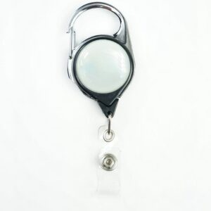 No Twist Badge Reel w/ Full Color Imprint & Carabiner