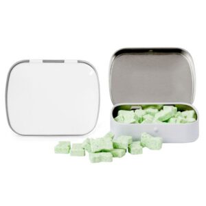 Domed Tin with Flag Shaped Mints