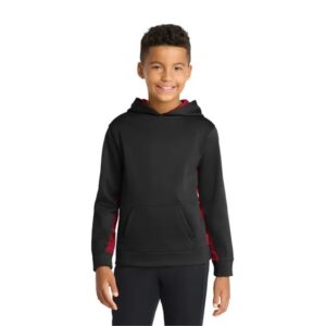 Sport-Tek Youth Sport-Wick CamoHex Fleece Colorblock Hood...