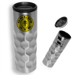 16 Oz Honeycomb Stainless Steel Tumbler w/ Twist Locking Cap