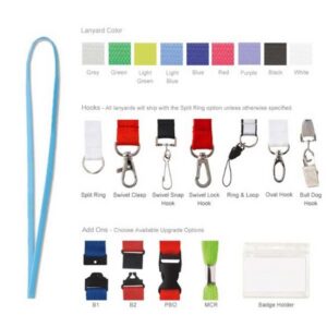 3/8" Polyester Tube Lanyard