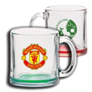 13 oz. Clear Glass Coffee Mugs w/ Custom Imprint Tea Cups