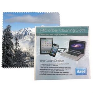 Microfiber Cloth 6" x 6" in clear bag with card