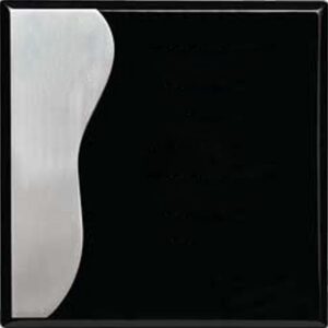 Black with Aluminum Plaque - 8" x 8"