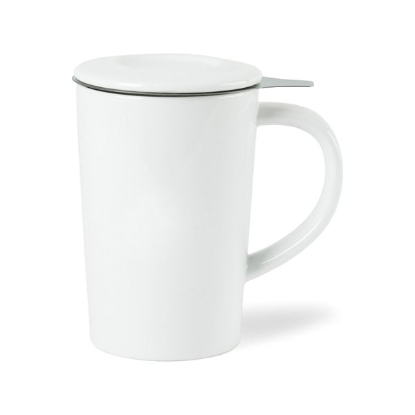 Lotus Porcelain Tea Infuser Mug - 15 Oz.