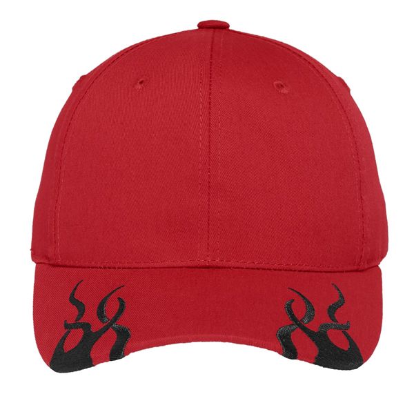 Port Authority Racing Cap with Flames.