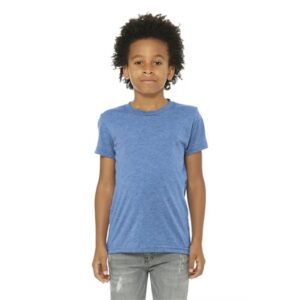 BELLA+CANVAS Youth Triblend Short Sleeve Tee.