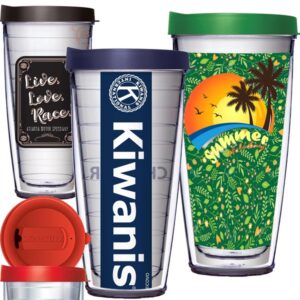 22 oz Travel Tumbler w/ Full color Wrap Imprint Double Wall