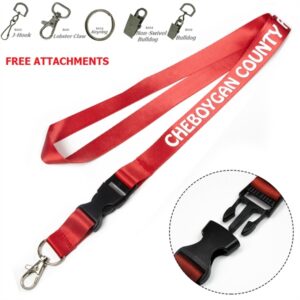 Detachable Nylon Lanyards w/ Imprint Quick Release Lanyards
