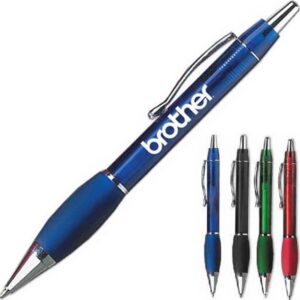 Click Pen with Silver Accents
