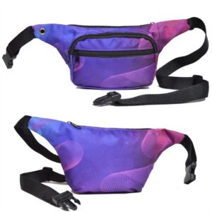 3 Zipper Waist Pack w/ Full Wrap Sublimation Fanny Bag