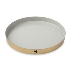 Be Home® Luxe Round Enamel Tray